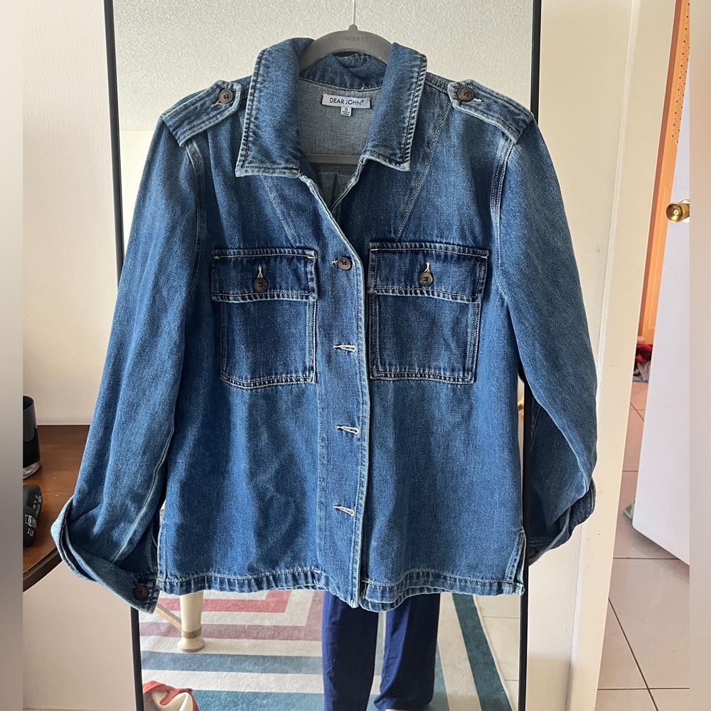 Denim utility jacket